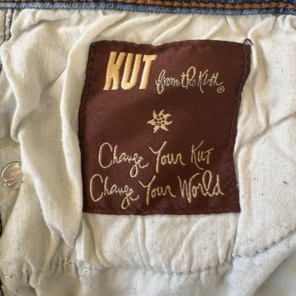 Kut From The Kloth Carlo Ankle Skinny Jeans Blue Size 10 - Picture 13 of 14